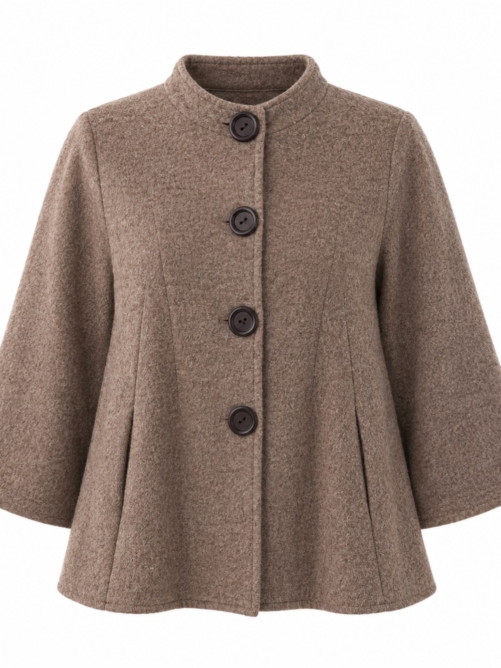 Ruby Rd. Womens Medium Wool Coat With Button Closure
